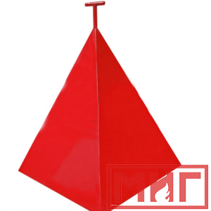 Фото 60 - Пожарная пирамида для пожарного гидранта 500x500x600 (Трехгранная).